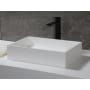 ALFI brand 20" Rectangular Solid Surface Resin Vessel Bathroom Sink White Matte