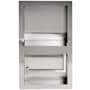 ALFI brand Recessed Euro Toilet Paper Holder with Shelf Brushed Stainless Steel