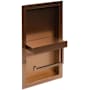 ALFI brand Recessed Euro Toilet Paper Holder with Shelf Brushed Copper