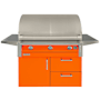 Alfresco AIPG 89,200 BTU 42 Inch Wide Liquid Propane Free Standing Grill Luminous Orange