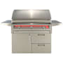 Alfresco AIPG 94,000 BTU 42 Inch Wide Natural Gas Free Standing Grill Stainless Steel
