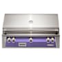 Alfresco 93,300 BTU 42 Inch Wide Liquid Propane Built-In Grill with 5 Burners and EZ-Lift™ Hood Assist Blue Lilac