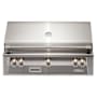 Alfresco 93,300 BTU 42 Inch Wide Liquid Propane Built-In Grill with 5 Burners and EZ-Lift™ Hood Assist Signal Grey