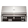 Alfresco 93,300 BTU 42 Inch Wide Liquid Propane Built-In Grill with 5 Burners and EZ-Lift™ Hood Assist Matte Jet Black