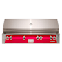 Alfresco 148,000 BTU 56 Inch Wide Natural Gas Built-In Grill with ACCUFIRE™ Heat System and EZ-LIFT™ Hood Assist Rasberry Red