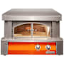 Alfresco 30 Inch Liquid Propane Built-In Pizza Oven with Removable Glass Doors and Thermostat Luminous Orange
