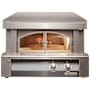 Alfresco 30 Inch Liquid Propane Built-In Pizza Oven with Removable Glass Doors and Thermostat Signal Grey
