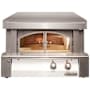 Alfresco 30 Inch Liquid Propane Built-In Pizza Oven with Removable Glass Doors and Thermostat Matte Signal White
