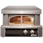 Alfresco 30 Inch Natural Gas Countertop Pizza Oven with Removable Glass Doors and Thermostat Matte Jet Black