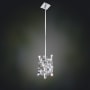 Allegri Vermeer 5" Wide Mini Pendant with Firenze Crystal Chrome