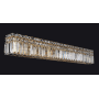 Allegri Vanita 8 Light 34" Wide Bathroom Vanity Light 18K Gold / Clear Firenze