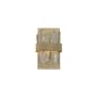 Allegri Glacier 2 Light 12" Tall ADA LED Wall Sconce Brushed Champagne Gold