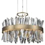 Allegri Glacier 2 Light 25" Wide LED Pendant Brushed Champagne Gold