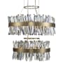 Allegri Glacier 4 Light 32" Wide LED Ring Chandelier Brushed Champagne Gold