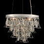 Allegri Carmella 14" Wide Pendant with Firenze Crystal Chrome