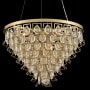 Allegri Carmella 27" Wide Waterfall Chandelier with Firenze Crystal Brushed Brass