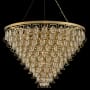 Allegri Carmella 36" Wide 11 Tier Waterfall Chandelier with Firenze Crystal Brushed Brass