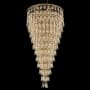 Allegri Carmella 36" Wide 13 Tier Waterfall Chandelier with Firenze Crystal Brushed Brass
