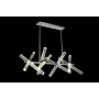 Allegri Apollo 16 Light 47" Wide LED Abstract Chandelier with Firenze Crystal Chrome