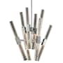 Allegri Apollo 16 Light 26" Wide LED Abstract Chandelier with Firenze Crystal Chrome