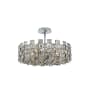 Allegri Piazze 8 Light 22" Wide Semi-Flush Drum Ceiling Fixture Polished Chrome