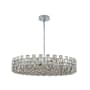 Allegri Piazze 12 Light 36" Wide Crystal Pendant Polished Chrome
