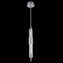 Allegri Lucca 3" Wide LED Crystal Mini Pendant Polished Chrome