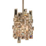Allegri Vermeer 5" Wide Mini Pendant with Firenze Crystal Brushed Champagne Gold