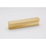 Alno Linear 3-1/2" Center to Center Solid Brass Flush Mount Rectangular Cabinet Handle / Drawer Pull Satin Brass