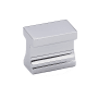 Alno Linear 3/4" Center to Center Modern Rectangular Flush Mount Solid Brass Cabinet Handle / Drawer Pull Knob Polished Chrome