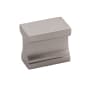 Alno Linear 3/4" Center to Center Modern Rectangular Flush Mount Solid Brass Cabinet Handle / Drawer Pull Knob Satin Nickel