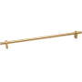 Alno Vita Bella 24" Center to Center Euro Modern Smooth Bar Appliance Handle / Appliance Pull - Made in Italy Champagne