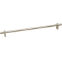 Alno Vita Bella 24" Center to Center Euro Modern Smooth Bar Appliance Handle / Appliance Pull - Made in Italy Matte Nickel