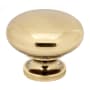 Alno Knobs - 1-1/2" Traditional Smooth Round Solid Brass Mushroom Cabinet Knob / Drawer Knob Polished Antique