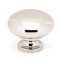 Alno Knobs - 1-1/2" Traditional Smooth Round Solid Brass Mushroom Cabinet Knob / Drawer Knob Polished Nickel