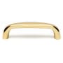 Alno Pulls 3" Center to Center Luxury Solid Brass Cabinet Handle / Drawer Pull Unlacquered Brass