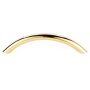 Alno Pulls 3-3/4" Center to Center Sleek Arch Bow Solid Brass Cabinet Handle / Drawer Pull Polished Brass