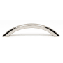 Alno Pulls 3-3/4" Center to Center Sleek Arch Bow Solid Brass Cabinet Handle / Drawer Pull Polished Nickel
