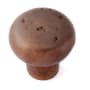 Alno Sierra 1-1/4" Round Distressed Rustic Mushroom Solid Bronze Cabinet Knob / Drawer Knob Dark Bronze