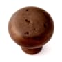 Alno Sierra 1-1/2" Round Distressed Rustic Solid Bronze Cabinet Knob / Drawer Knob Dark Bronze