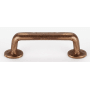 Alno Sierra 4" Center to Center Rustic Distressed Solid Bronze Industrial Handle Style Cabinet Handle / Drawer Pull Rust Bronze