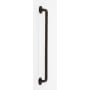 Alno Sierra 12" Center to Center Distressed Rustic Farmhouse Solid Bronze Appliance Handle / Appliance Pull Dark Bronze