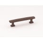 Alno Cloud 3" Center to Center Modern Convex Solid Brass Cabinet Bar Handle / Drawer Bar Pull Chocolate Bronze