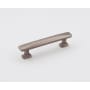 Alno Cloud 3" Center to Center Modern Convex Solid Brass Cabinet Bar Handle / Drawer Bar Pull Pewter