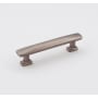 Alno Cloud 3-1/2" Center to Center Modern Convex Solid Brass Cabinet Bar Handle / Drawer Bar Pull Pewter