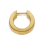 Alno Convertibles 1-1/2" Flat Round Solid Brass Cabinet Ring Pull - RING ONLY - No Mount Satin Brass