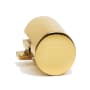 Alno Convertibles 9/16 Inch Wide Large Round Ring Pull Mount for 3" and 3.5" Rings - Ring Not Included Unlacquered Brass