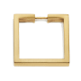 Alno Convertibles 2" Flat Square Cabinet Ring Pull - RING ONLY - No Mount Satin Brass
