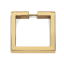 Alno Convertibles Solid Brass 3.5" Flat Square Cabinet Ring Pull - RING ONLY - No Mount Unlacquered Brass