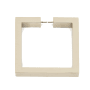 Alno Convertibles Solid Brass 3.5" Flat Square Cabinet Ring Pull - RING ONLY - No Mount Polished Nickel